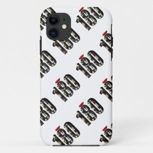Darts Score 180 Dimensional Numbers, iPhone 11 Case