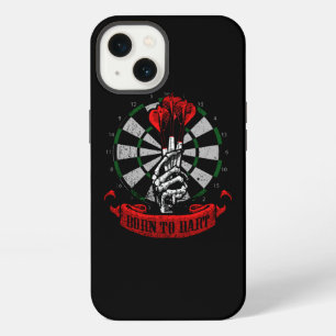 Darts Skeleton Hand Born To Dart Gift Idea iPhone 13 Case