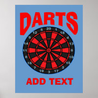 Darts Target, add text,