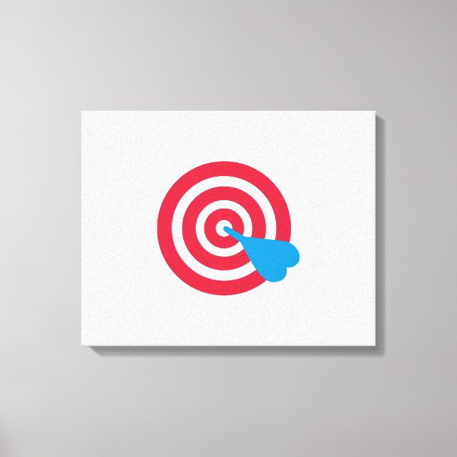 Darts target canvas print (Front)