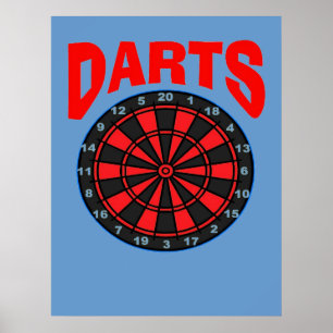 Darts Target Poster