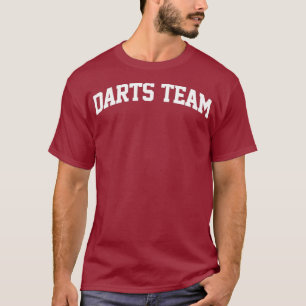 Darts Team Vintage Retro Job Varsity Arch Funny T-Shirt
