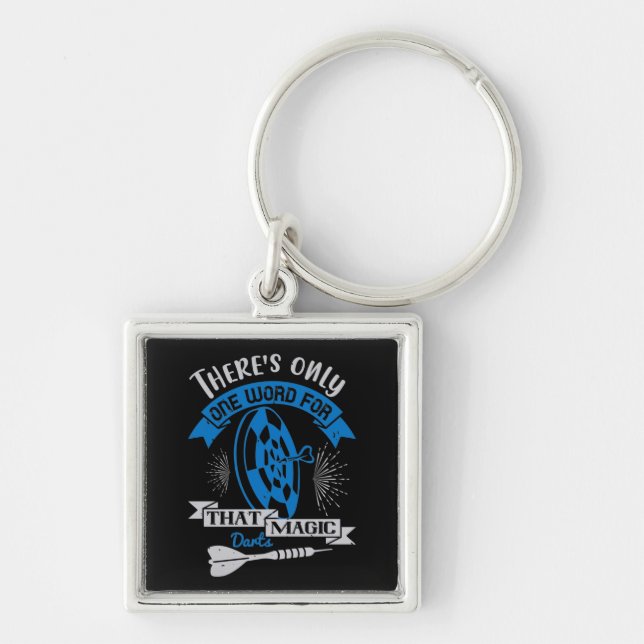Darts - There's Only One Word For That Magic Darts Key Ring (Front)