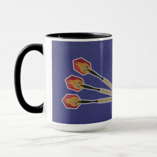 Darts Three darts on Custom background personalise Mug