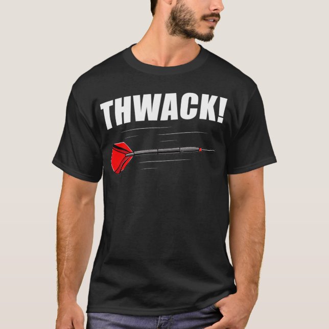 Darts - Thwack Arrow Bullseye - Pub T-Shirt (Front)