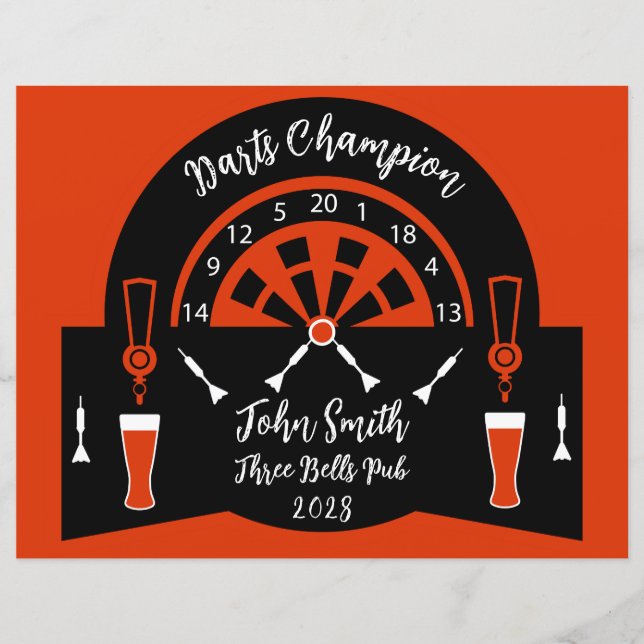  Darts Winner Prize (Front)