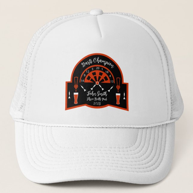  Darts Winner Prize Trucker Hat (Front)