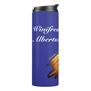 Darts - with Flaming Dart image - Personalise Thermal Tumbler