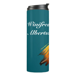 Darts - with Flaming Dart image - Personalise Thermal Tumbler