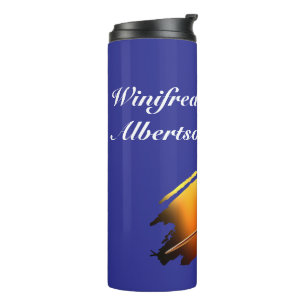 Darts - with Flaming Dart image - Personalize Thermal Tumbler