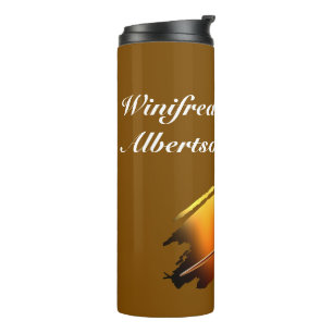 Darts - with Flaming Dart image - Personalize Thermal Tumbler