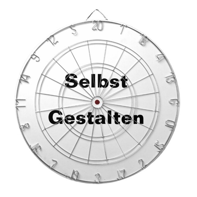 Dartscheibe Selbst Gestalten - Vorlage Dartboard (Front)