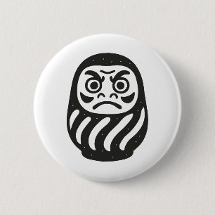 Daruma 6 Cm Round Badge