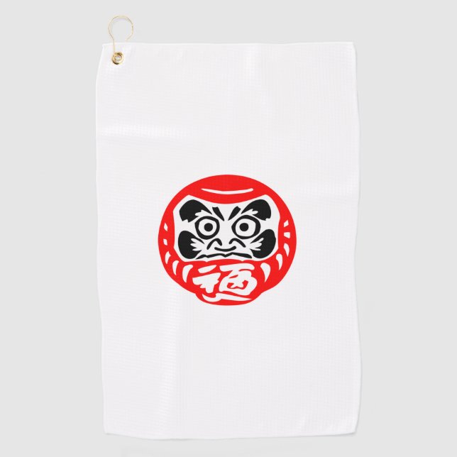 Daruma doll golf towel (Front)