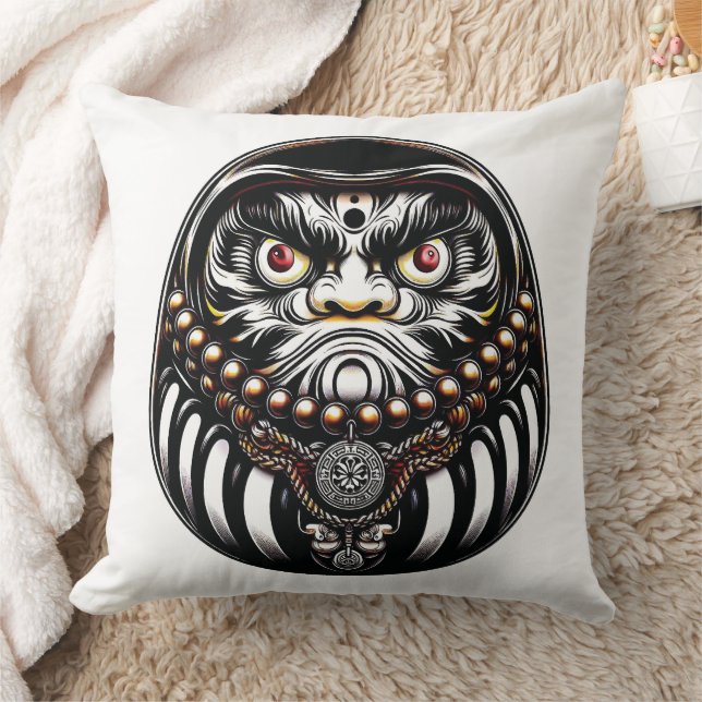 Daruma Doll Japanese Art Cushion (Blanket)