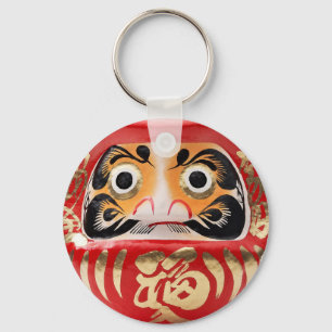 Daruma doll key ring
