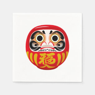 Daruma doll (traditional Japanese good luck charm) Napkin
