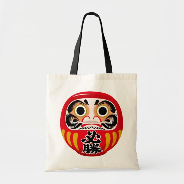 Daruma doll (traditional Japanese good luck charm) Tote Bag (Front)
