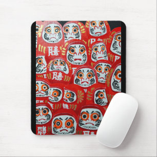 Daruma Dolls Painting by Alfred Fox Mouse Pad
