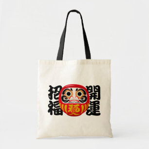 Daruma for Good Luck & Happiness Tote Bag