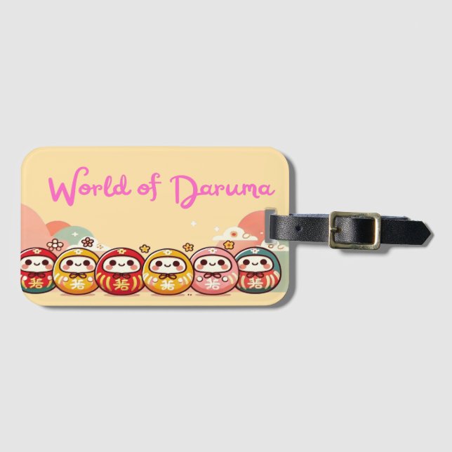 Daruma-mania Luggage Tag (Front Horizontal)