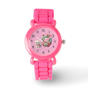 Daruma with Puppy and Ribbon Watch