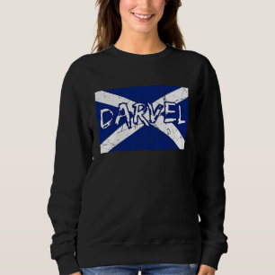 Darvel Ayrshire Scotland UK Scottish flag Saltire  Sweatshirt