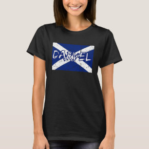 Darvel Ayrshire Scotland UK Scottish flag Saltire  T-Shirt