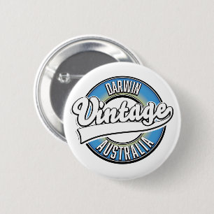 Darwin australia Vintage logo 6 Cm Round Badge