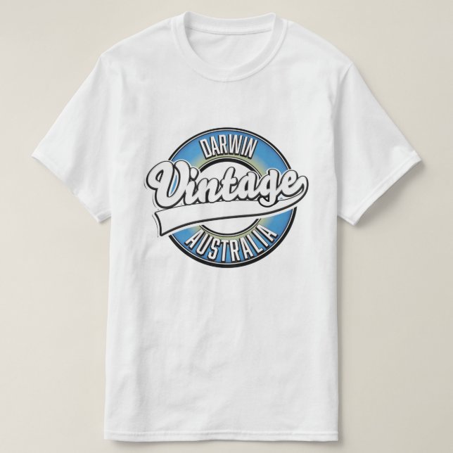 Darwin australia Vintage logo T-Shirt (Design Front)