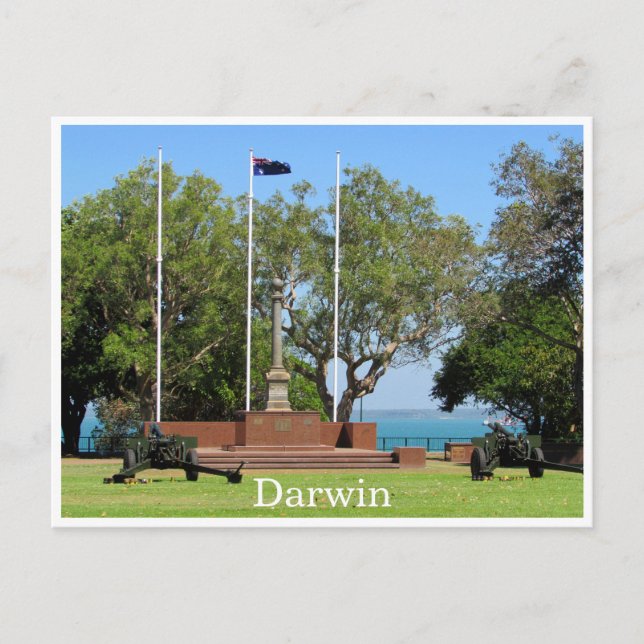 darwin cenotaph postcard (Front)
