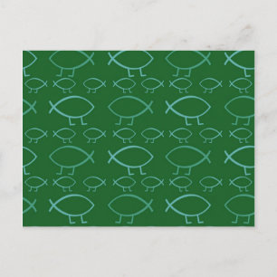 Darwin Fish Postcard