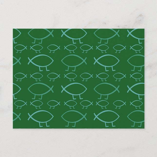 Darwin Fish Postcard (Front)