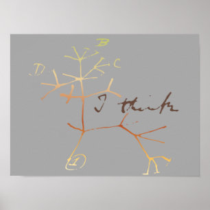Darwin, I think tree of life Poster