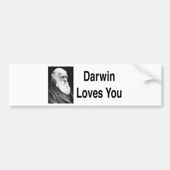Darwin Loves You 2 Bumper Sticker (Front)