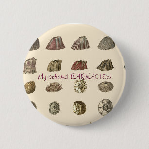 darwin-monograph-barnacles, My beloved BARNACLES 6 Cm Round Badge