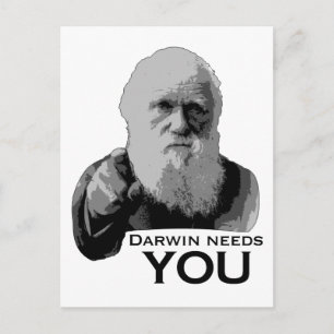 Darwin Needs You! Postcard