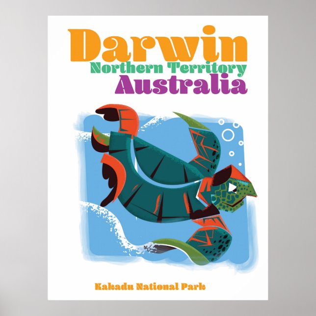 Darwin, Northern Territory Australia travel poster (Front)