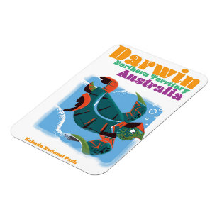 Darwin, Northern Territory Australia travel poster Magnet