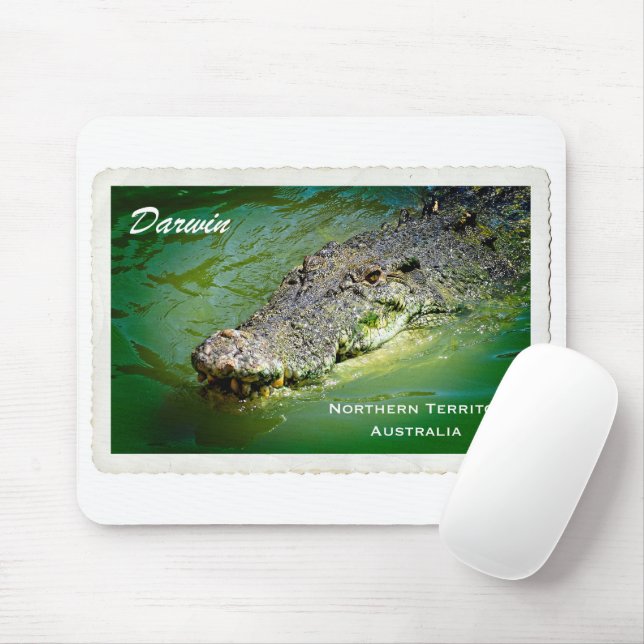 Darwin Northern Territory- Crocodile Mouse Pad (With Mouse)