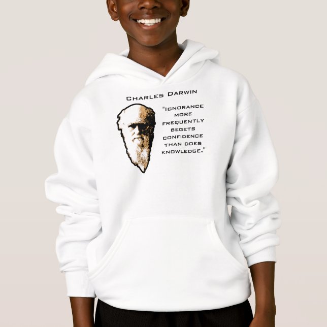 Darwin on Ignorance Hoodie (Front)