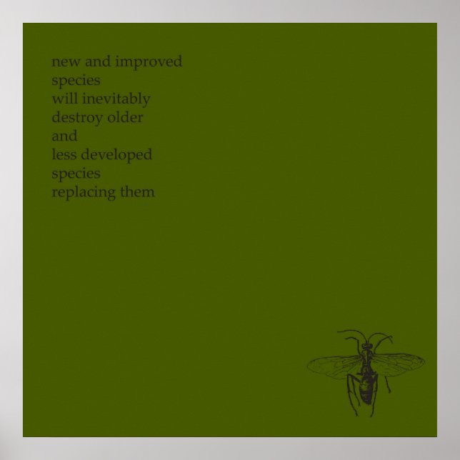 Darwin Origin of Species Poster (Front)