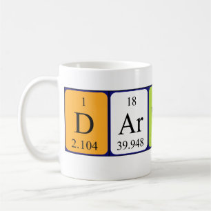 Darwin periodic table name mug