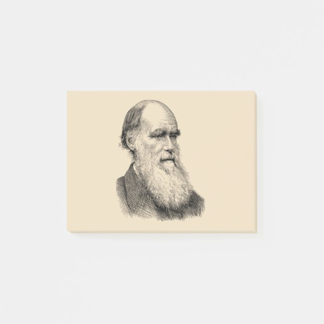 Darwin Portrait Evolution/ Charles Darwin Post-it Notes (Front)