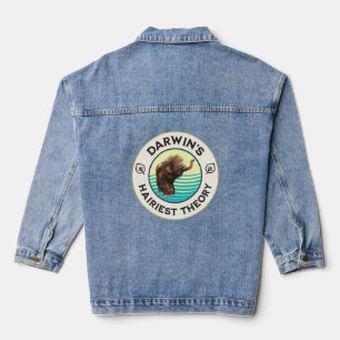 Darwin’s Hairiest Theory Cute Woolly Mammoth Denim Jacket