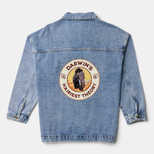 Darwin’s Hairiest Theory Cute Woolly Mammoth Denim Jacket
