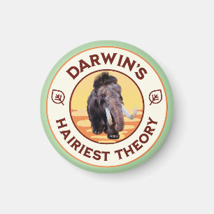 Darwin’s Hairiest Theory Cute Woolly Mammoth Magnet