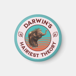 Darwin’s Hairiest Theory Cute Woolly Mammoth Magnet