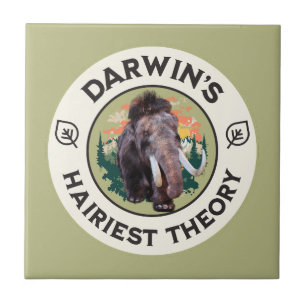 Darwin’s Hairiest Theory Woolly Mammoth Ceramic Tile