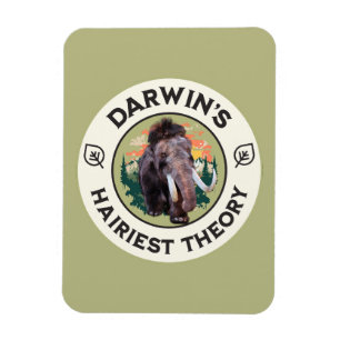 Darwin’s Hairiest Theory Woolly Mammoth  Magnet